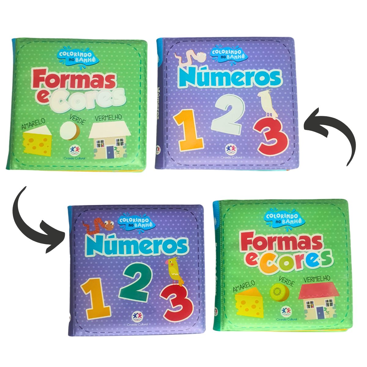 Kit 3 Livros Infantil Hora Do Banho - Ciranda Cultural Kit 3 Livros Infantil Hora Do Banho - Ciranda Cultural